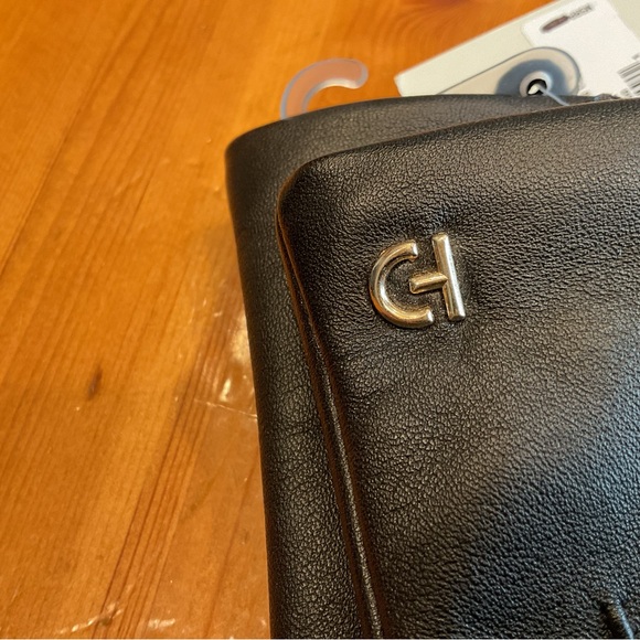 COLE HAAN BLACK LEATHER GLOVES WITH FAUX FUR LINING NWT BUTTER SOFT LUXE SZ L - Picture 4 of 8